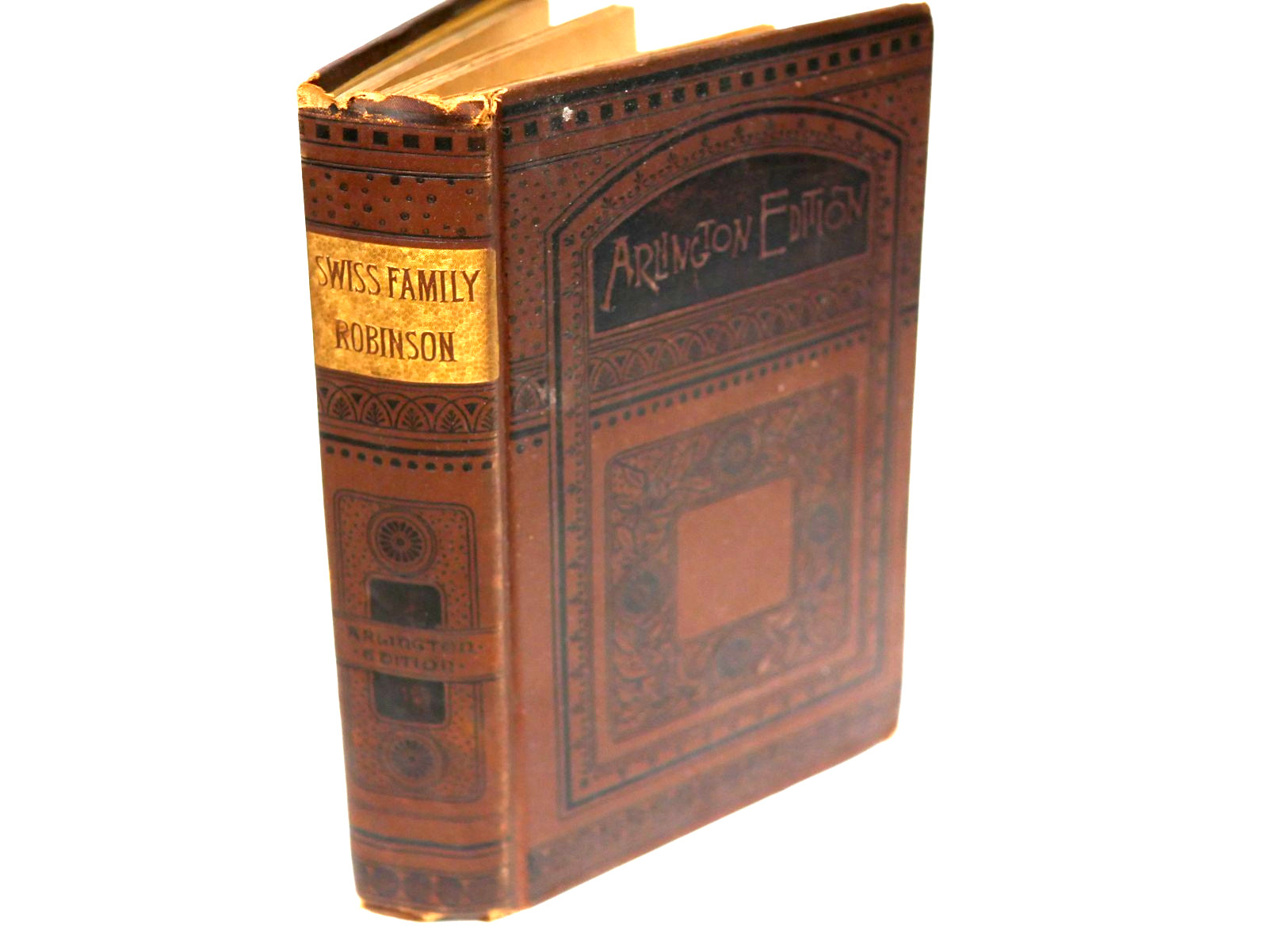 Antique 1887 „Swiss Family Robinson“ Arlington Edition HC Hardcover
