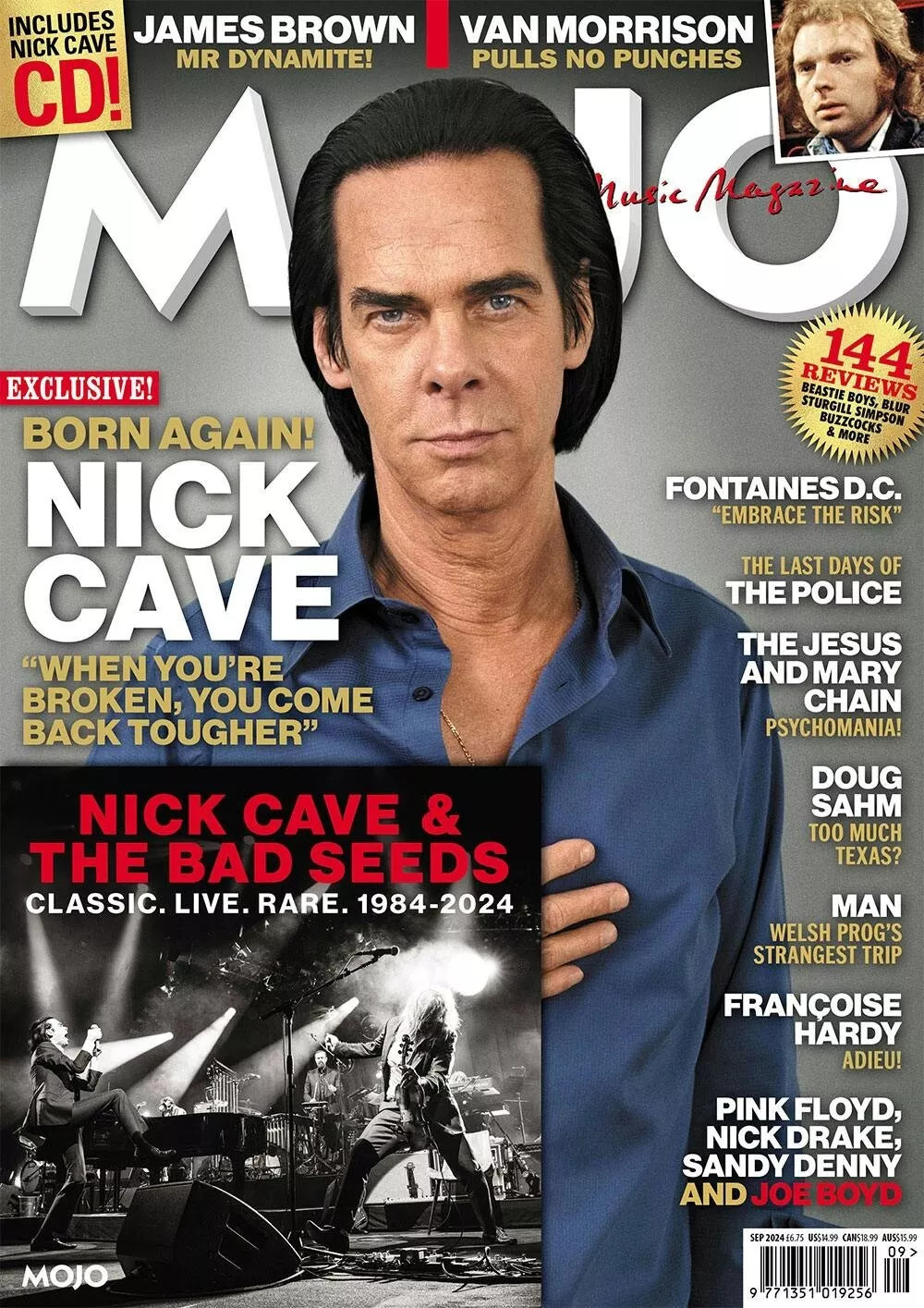 MOJO MAGAZINE #370 | SEPT 2024 | NICK CAVE | FREE NICK CAVE CD