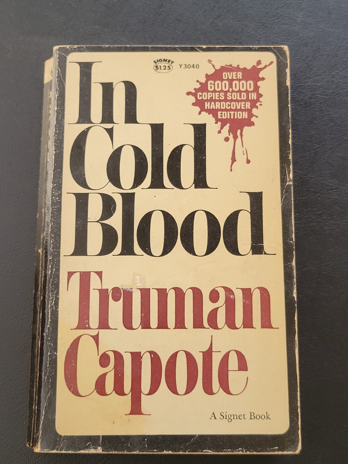 In Cold Blood Truman Capote 1965 Signet Paperback Vintage True Crime Y3040