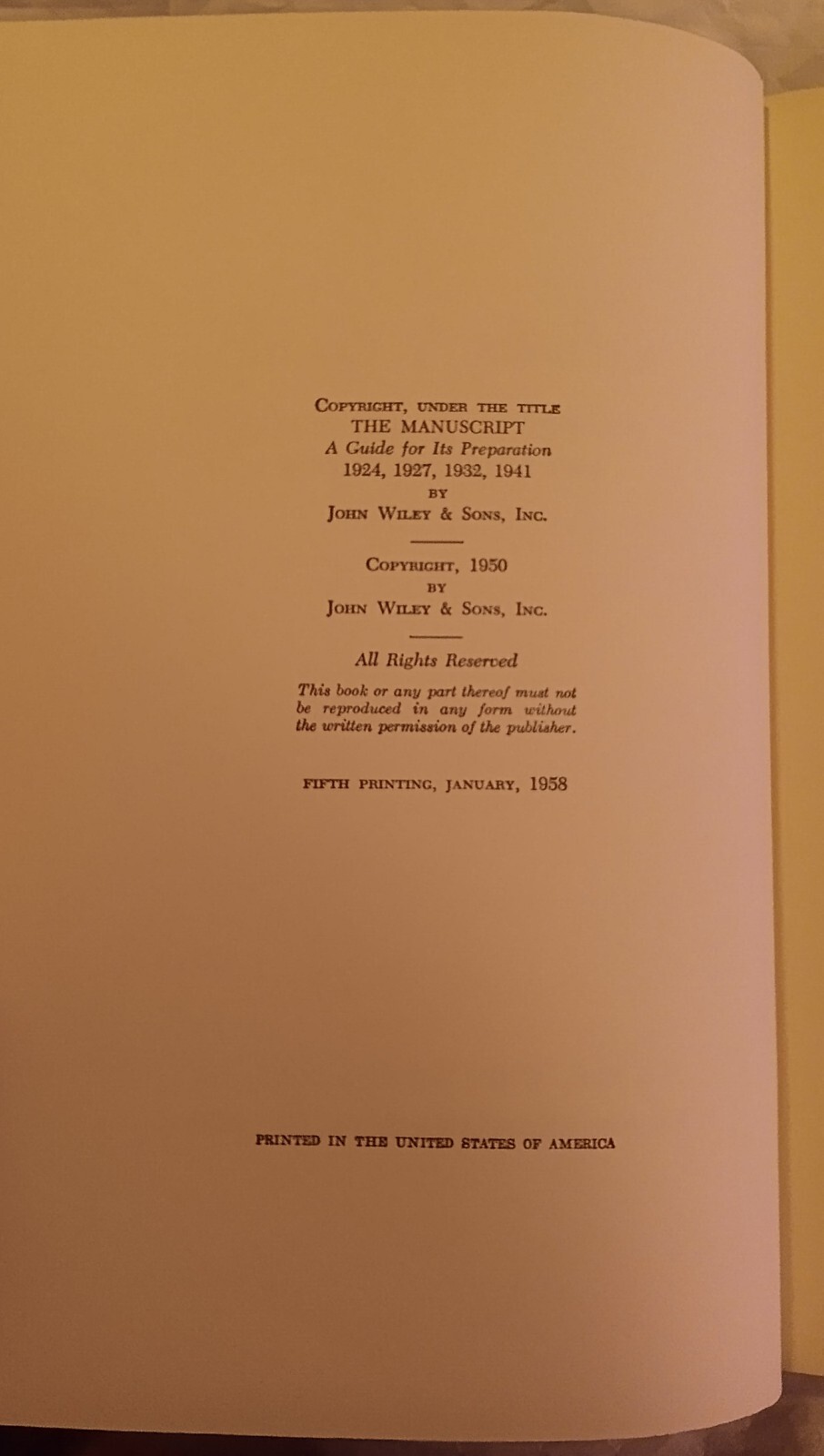 Author’s Guide By John Wiley & Sons For Preparing Manuscript And Handling Proof
