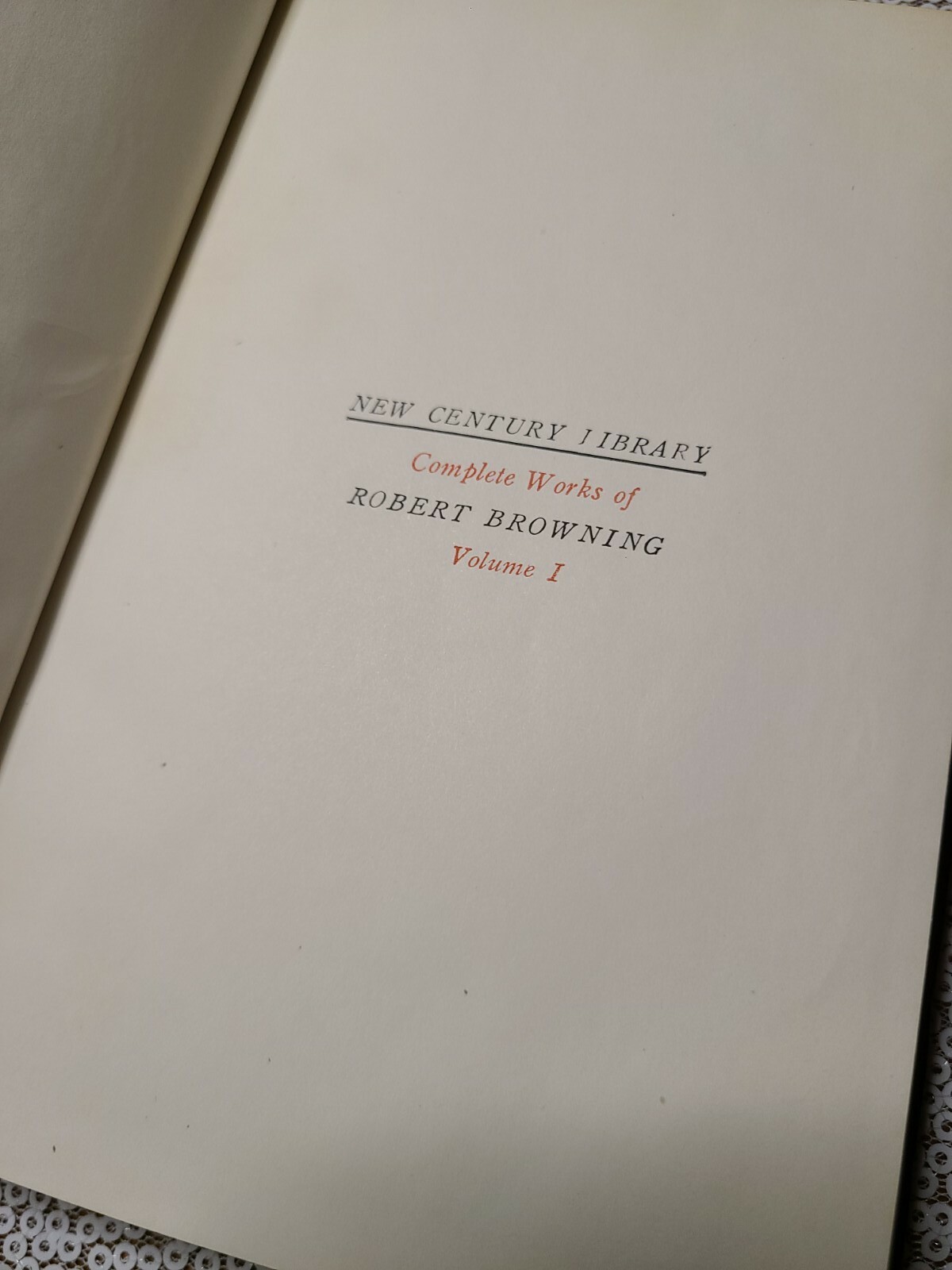 Poetic, The Complete Works Of Robert Browning – In 6 Volumes (rare)