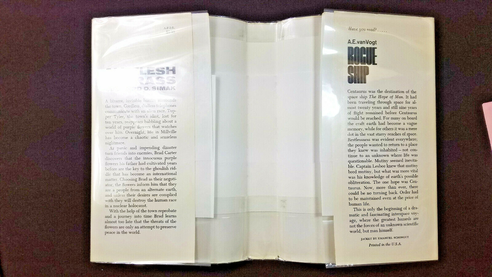 All Flesh is Grass by Clifford D. Simak Doubleday 1965 1st Edition