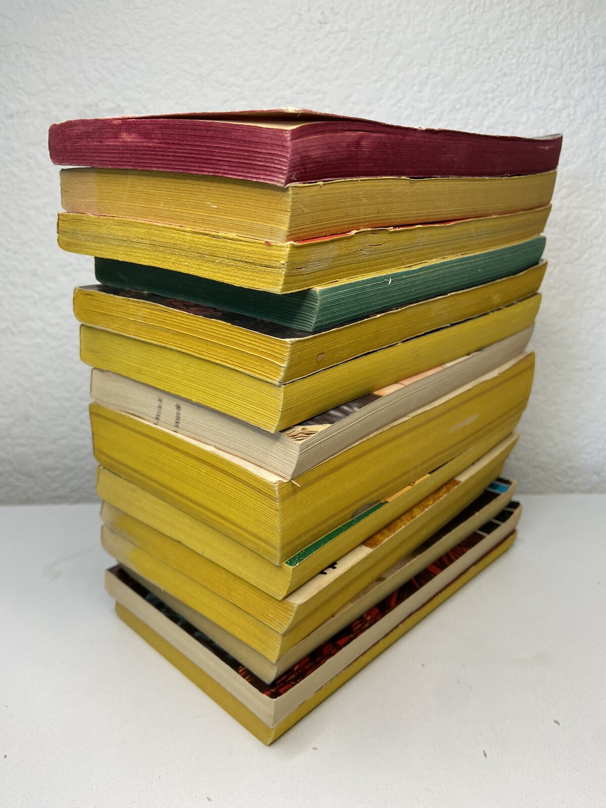 Vintage Fiction Murder Mystery Paperback Book Stack Lot of 14 Thriller Suspense