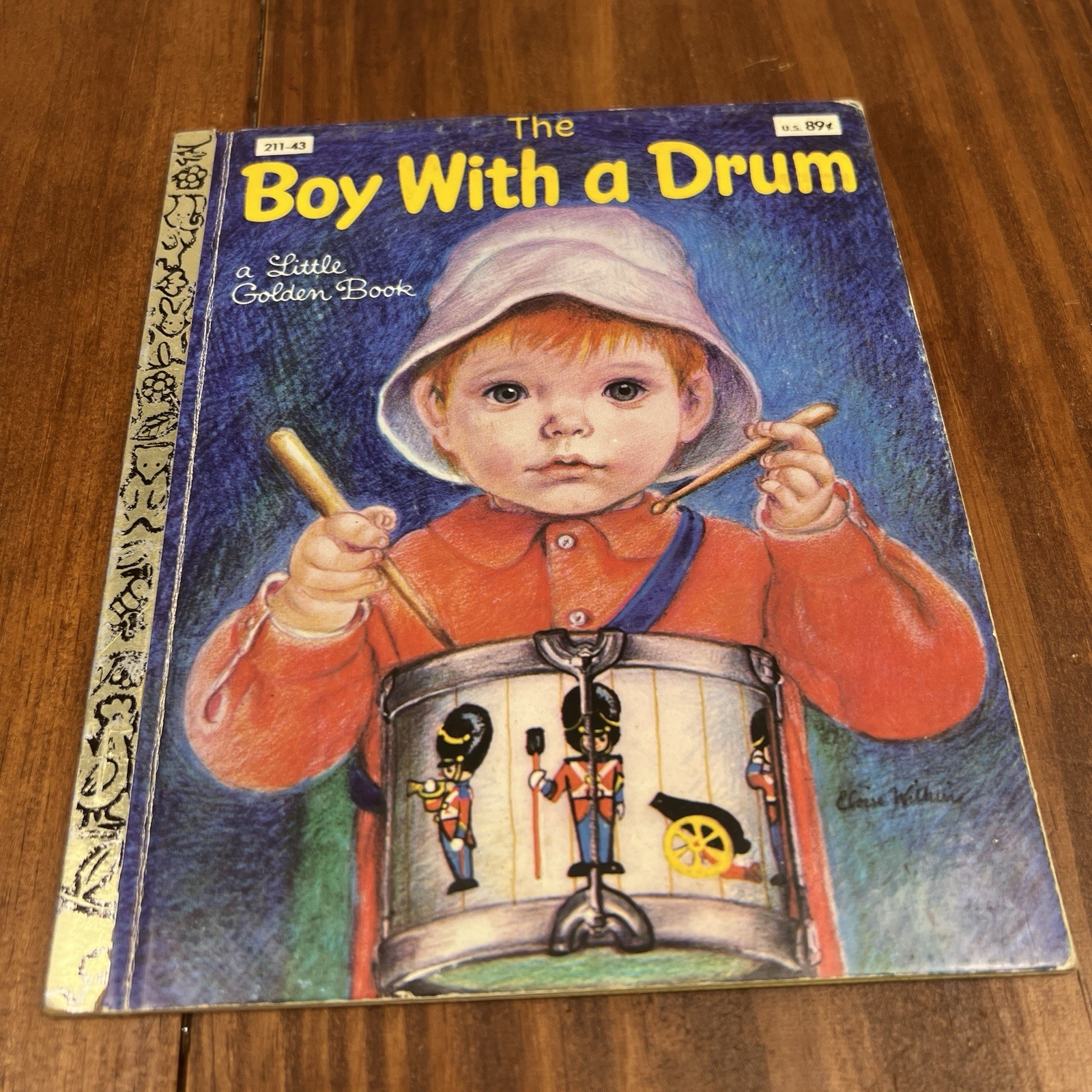 THE BOY WITH A DRUM ~ vintage children’s Little Golden Book ~ Eloise Wilkin 1978