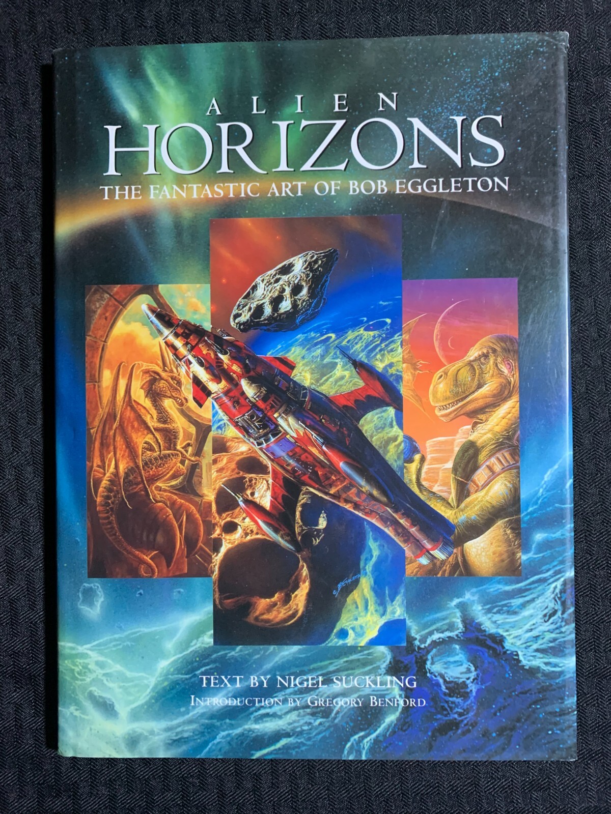 1996 ALIEN HORIZONS Fantastic Art of Bob Eggleton HC/DJ FN+/FN- Paper Tiger Repr