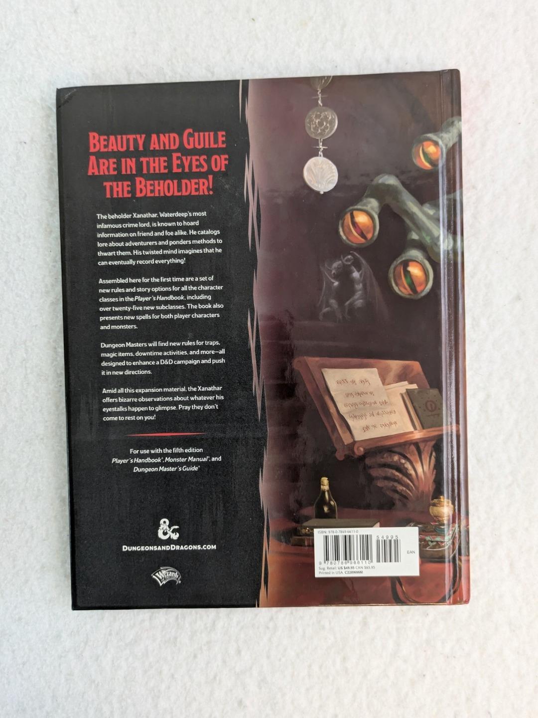 Dungeons & Dragons XANATHAR’S GUIDE TO EVERYTHING 2017 Wizards of the Coast