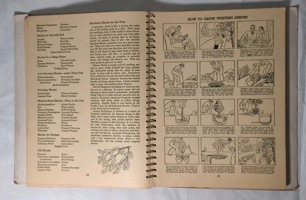 Sunset’s Complete Garden Book, Sunset Magazine – 1943 Lane Publishing SC – NICE