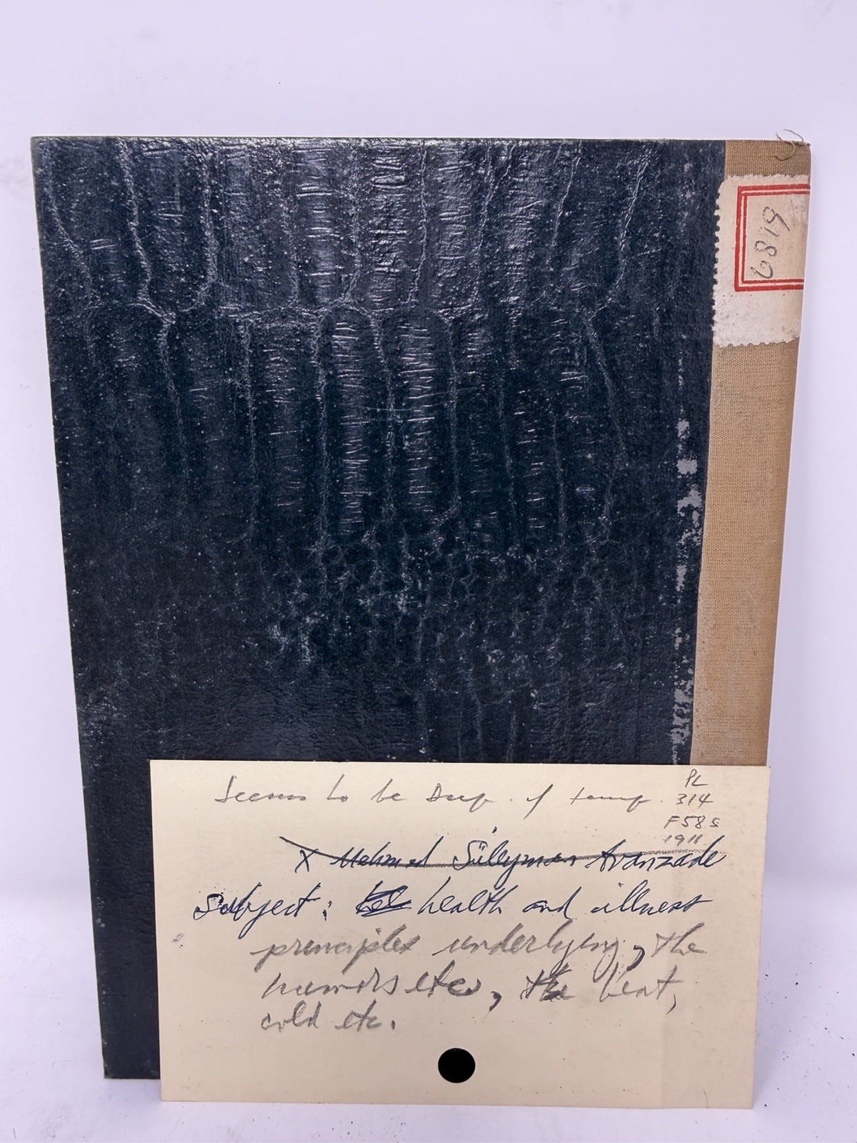 Ottoman Turkish Book Health & Illness Principles c1911 Rare Antique