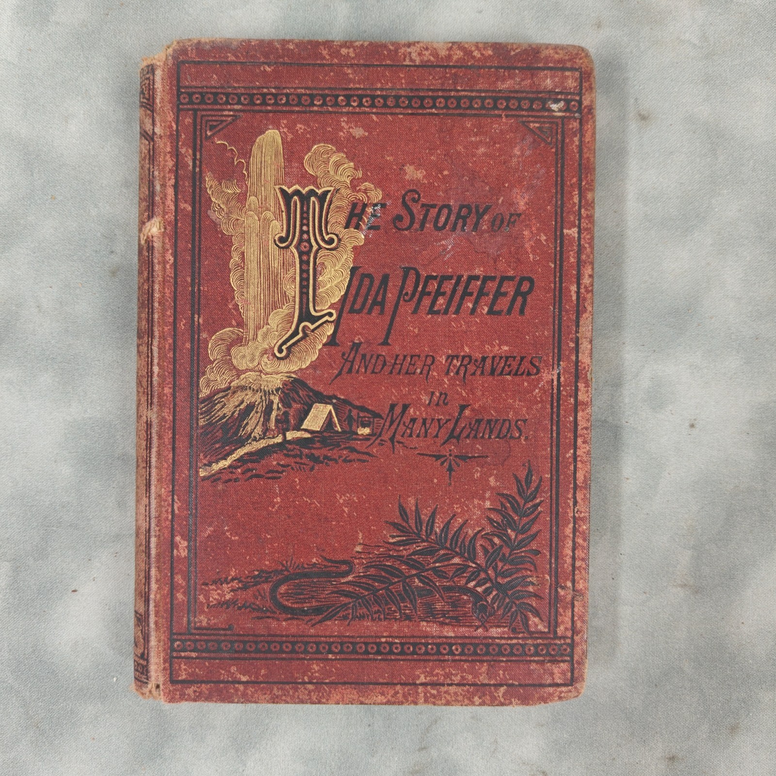 1890 The Story of Ida Pfeiffer Travels in Many Lands HC Nelson Explorer Book