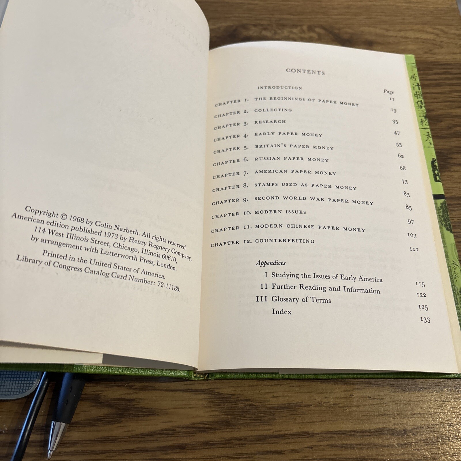 Collecting Paper Money A Beginners Guide – by Colin Narbeth 1973 Regnery HC DJ