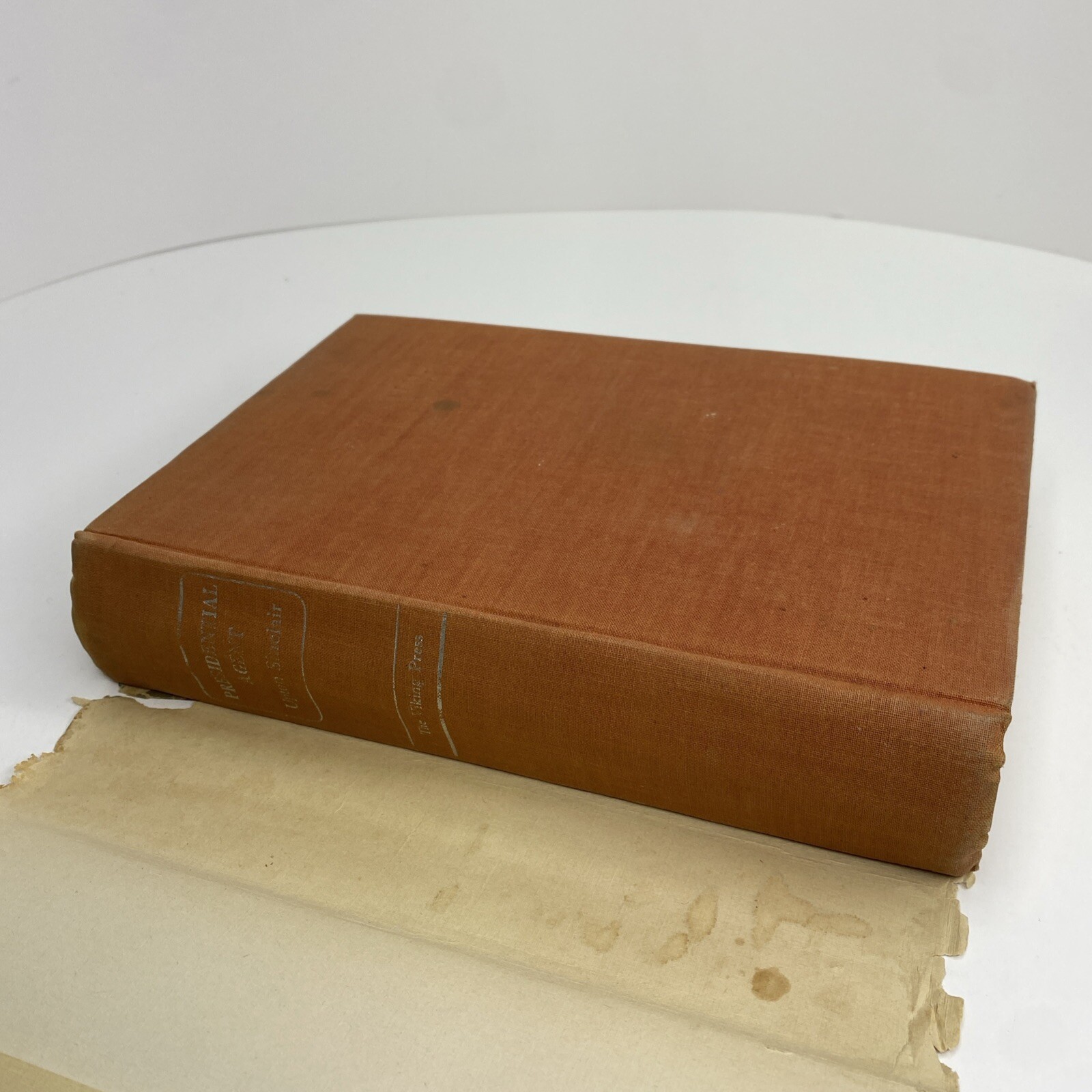 Upton Sinclair Presidential Agent 1st 1944 Viking Press Hardcover Dust Jacket
