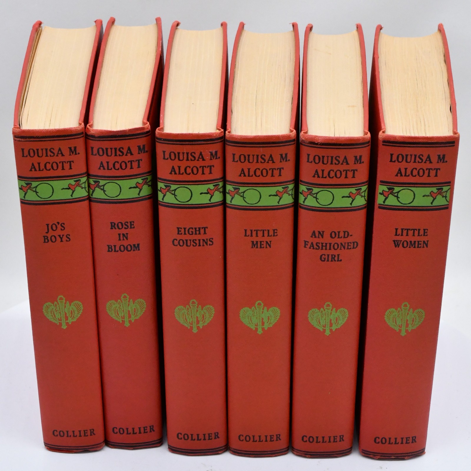Vintage Louisa May Alcott 6-Volume Set Published By P.F. Collier & Son