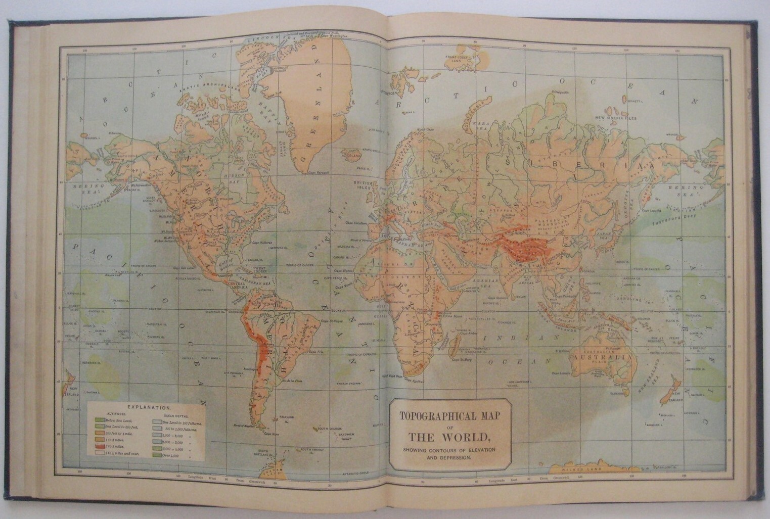 1887 BUTLER’S PHYSICAL GEOGRAPHY Jacques Redway Color Maps Engravings Diagrams