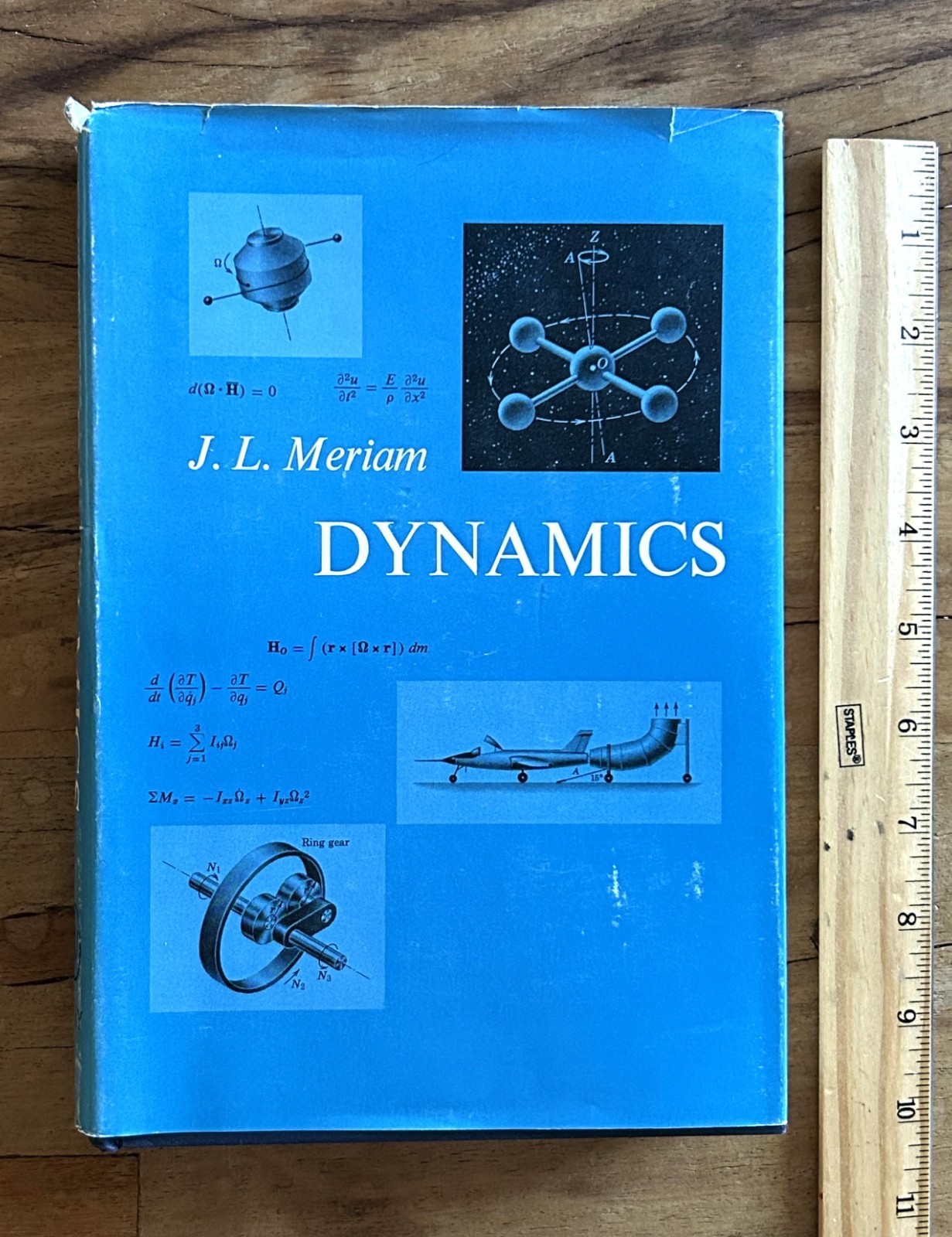 J. L. Meriam Dynamics 1966 2nd Printing Wiley Engineering Mechanics HC DJ