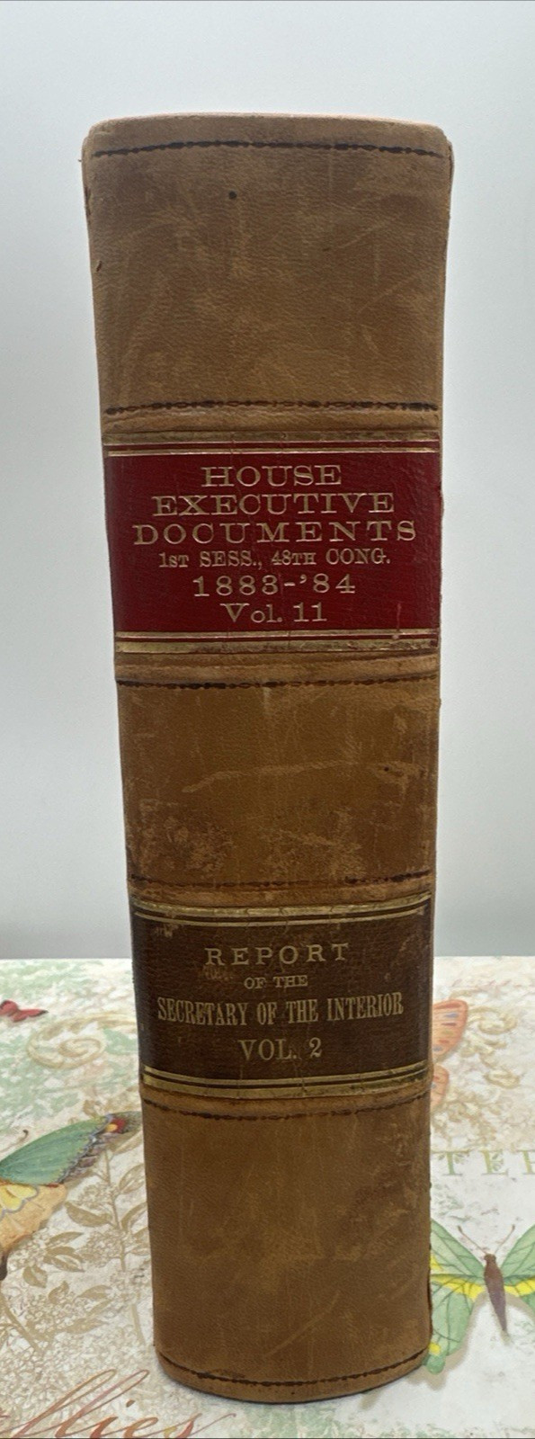 1883-84 House Exec. Documents 48th Congress Vol 2 Sec. Interior Report Book