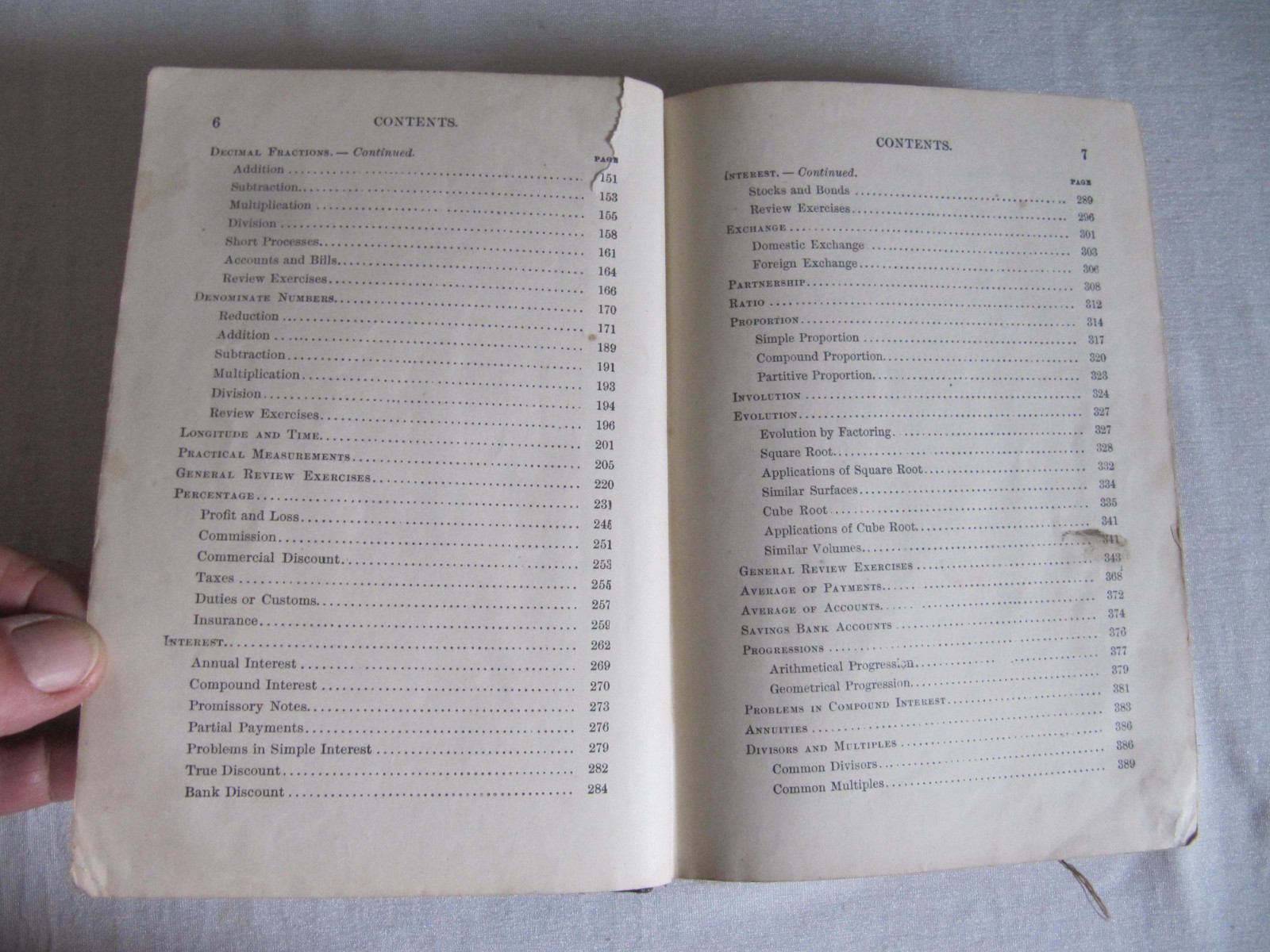 Standard Arithmetic by Milne 1895 Fair Condition HC