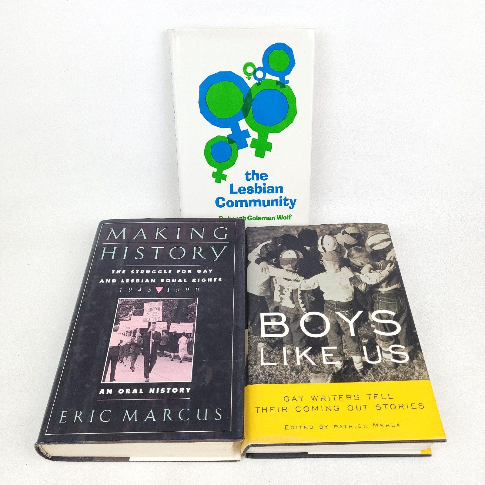 Lot of 3 Pride LGBTQ+ History, Boys Like Us, Making History, Lesbian Community
