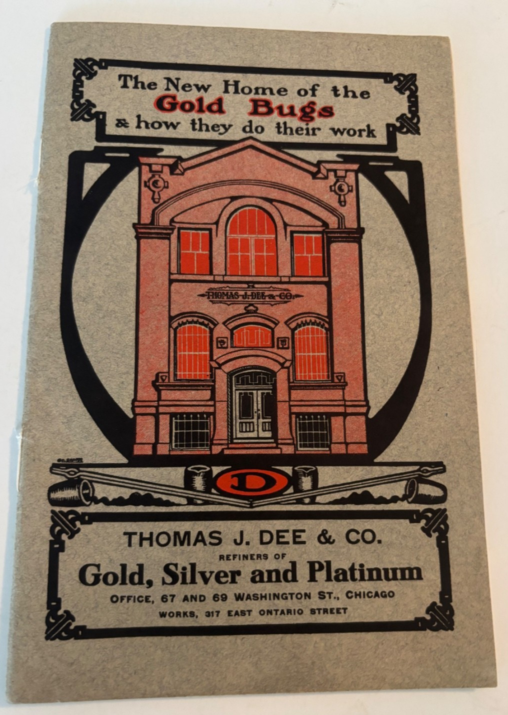 1910-1930 Thomas Dee Chicago Gold Bugs Silver & Platinum Refiners Brochure Rare