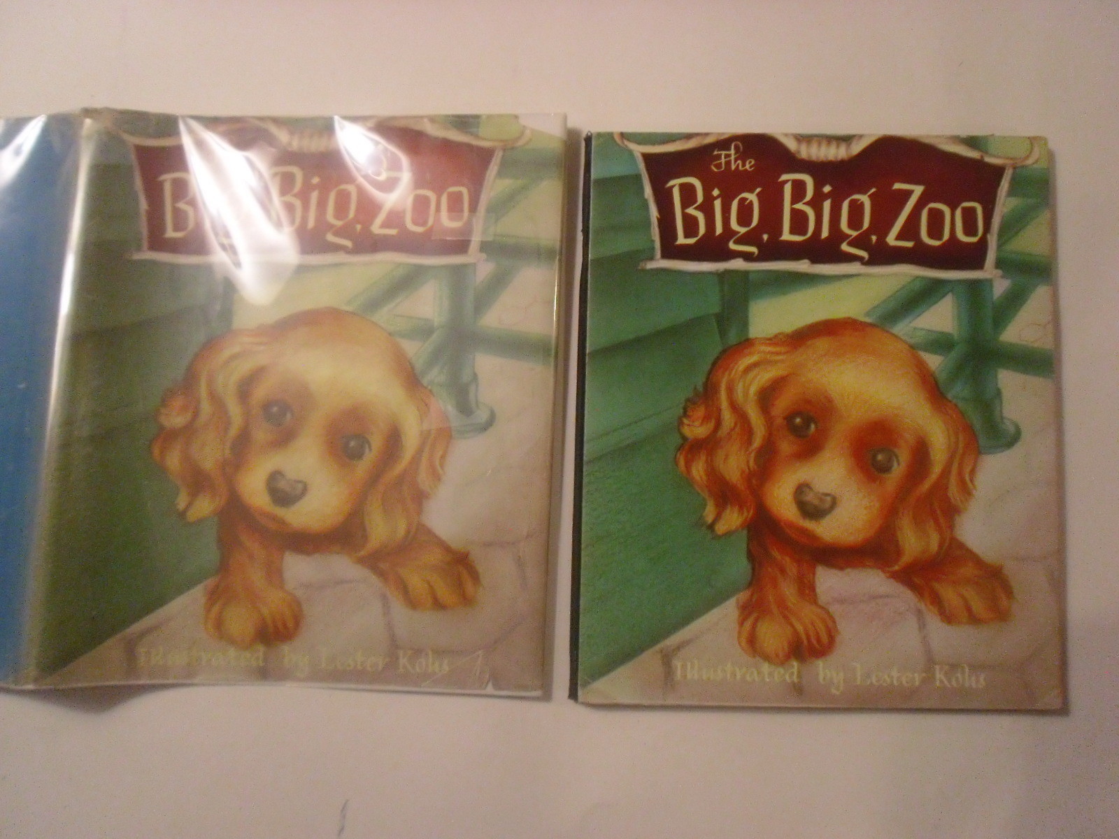 The Big Big Zoo, Lester Kohs, Action Play Book, DJ, 1945, 1st Edition