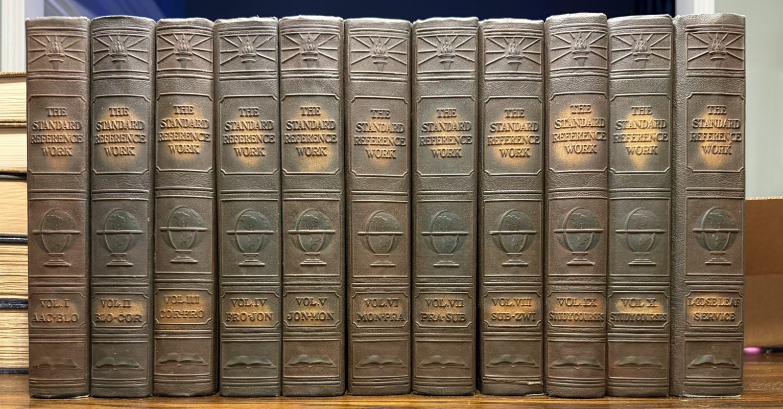 1927 Standard Ref Work Encyclopedia Complete 11 Vol Set Illustrated Home School