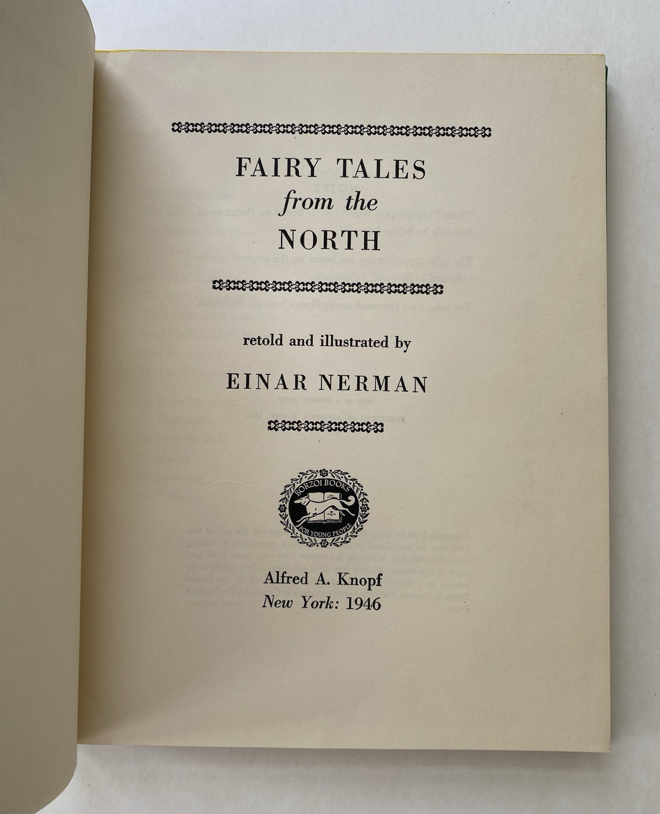 Fairy Tales From the North ~ Einar Nerman ~ 1946 Knopf First Edition 1/1