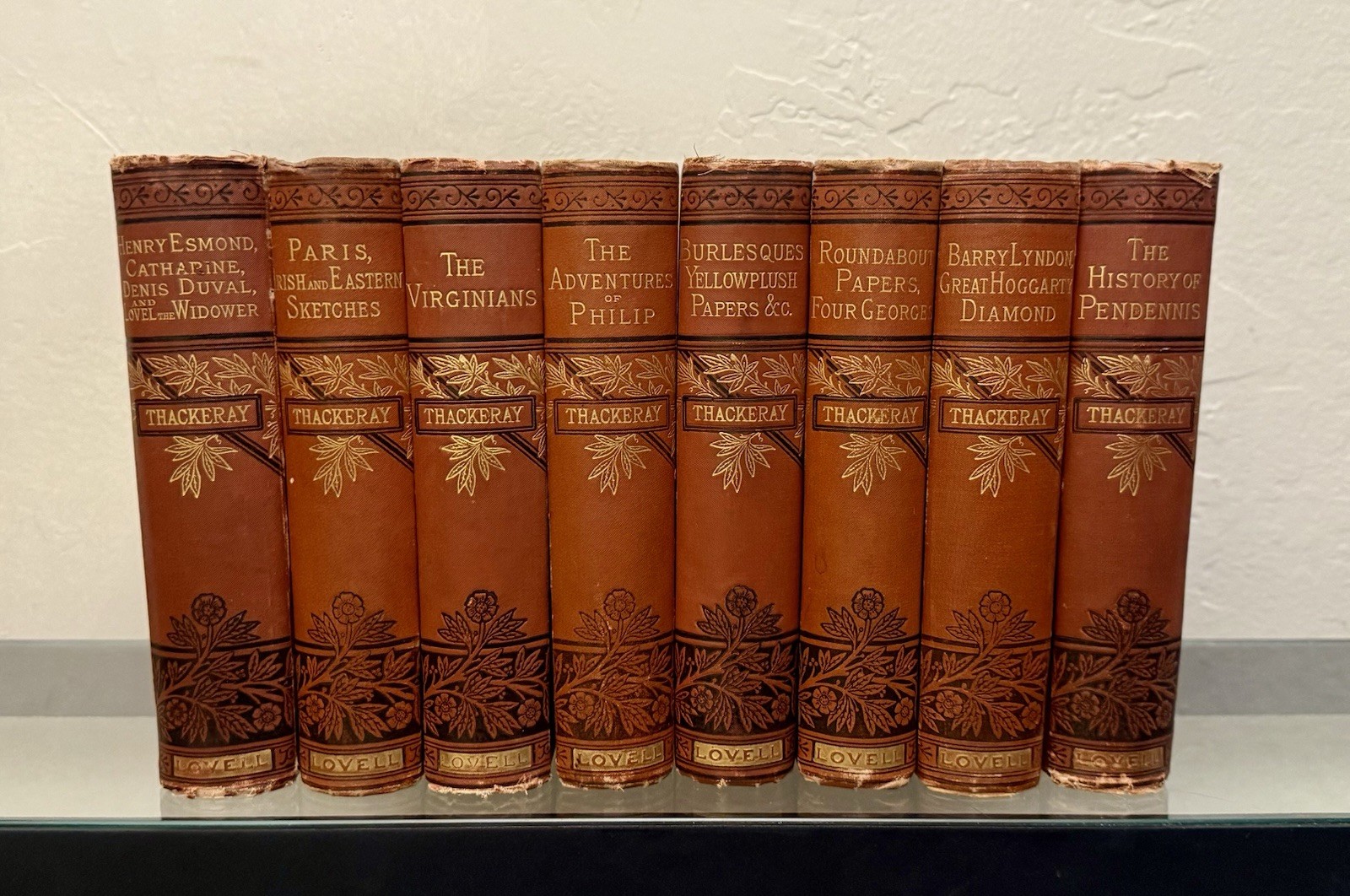 Thackeray’s Works by William Makepeace Thackeray 1880 / 8 Volumes / Antique