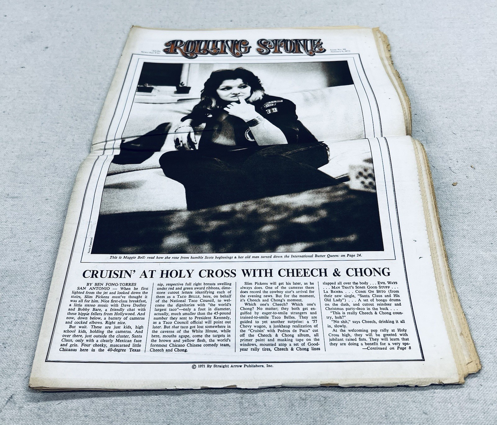 Rolling Stone Issue 99 Jan 1972 Cat Stevens Bob Dylan Lyman Family Cult
