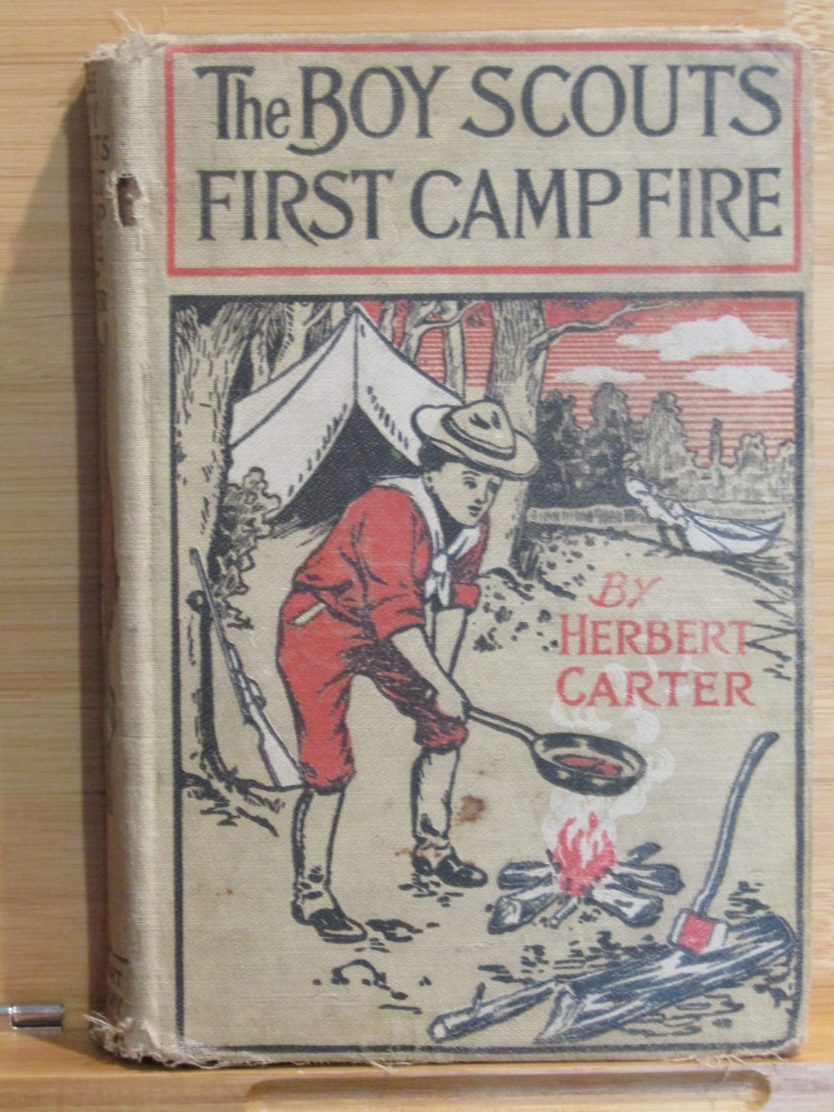 ©1913 The Boy Scouts First Camp Fire by Herbert Carter A.L. Burt Company
