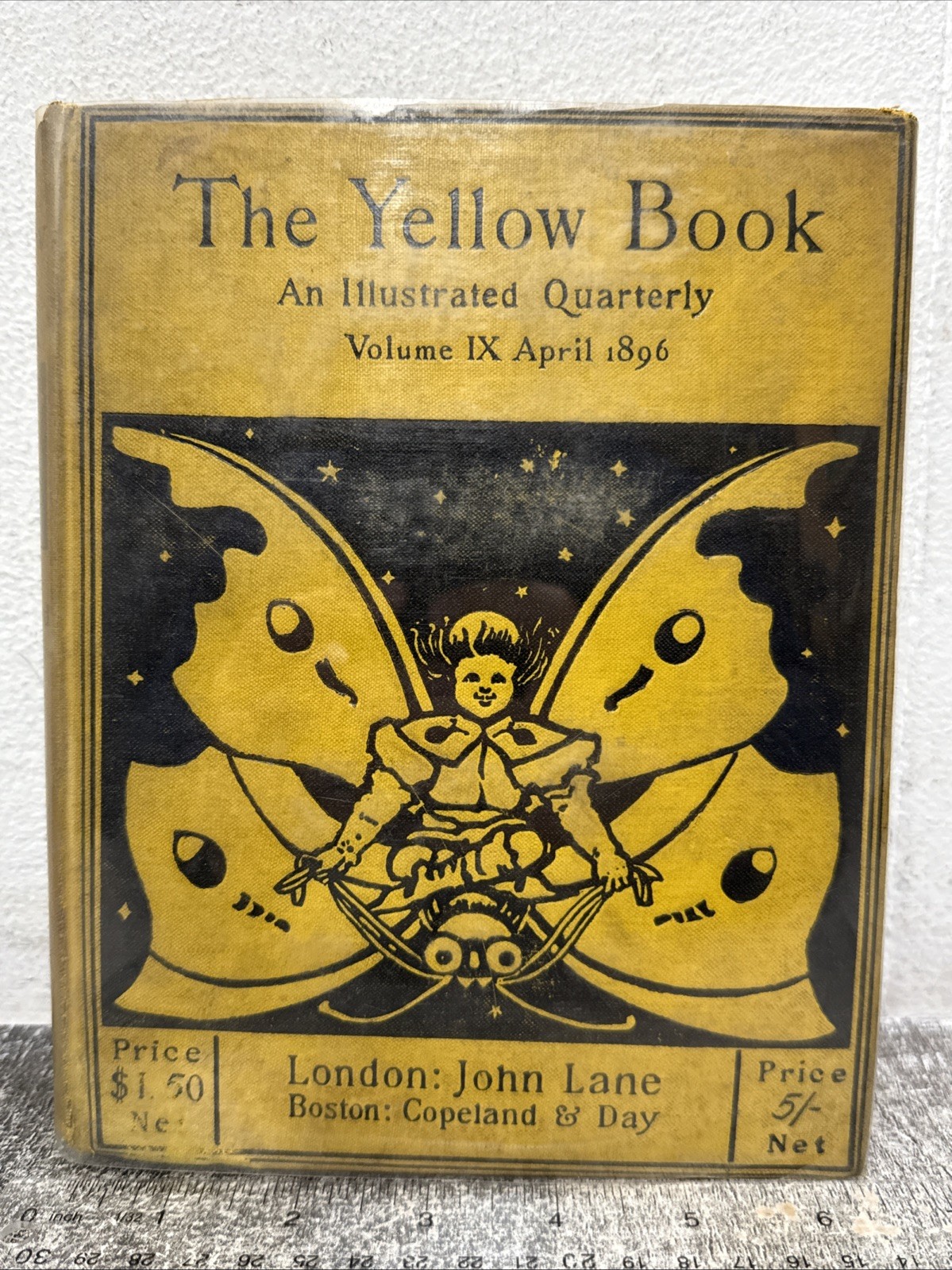 The Yellow Book Volume IX April 1896 Illustrated Quarterly Literature Vintage HC
