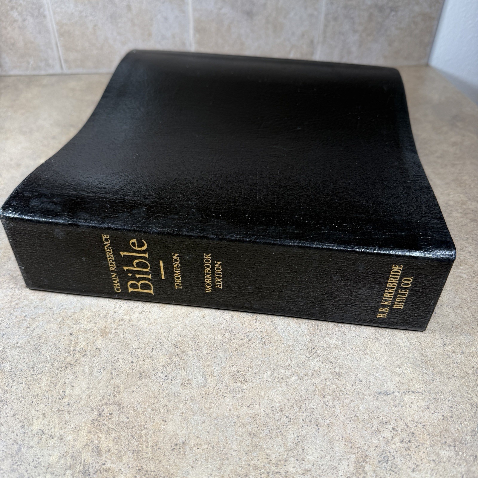 RARE VTG Thompson Chain Reference Bible Tri-Fold Workbook Edition 1964 Kirkbride