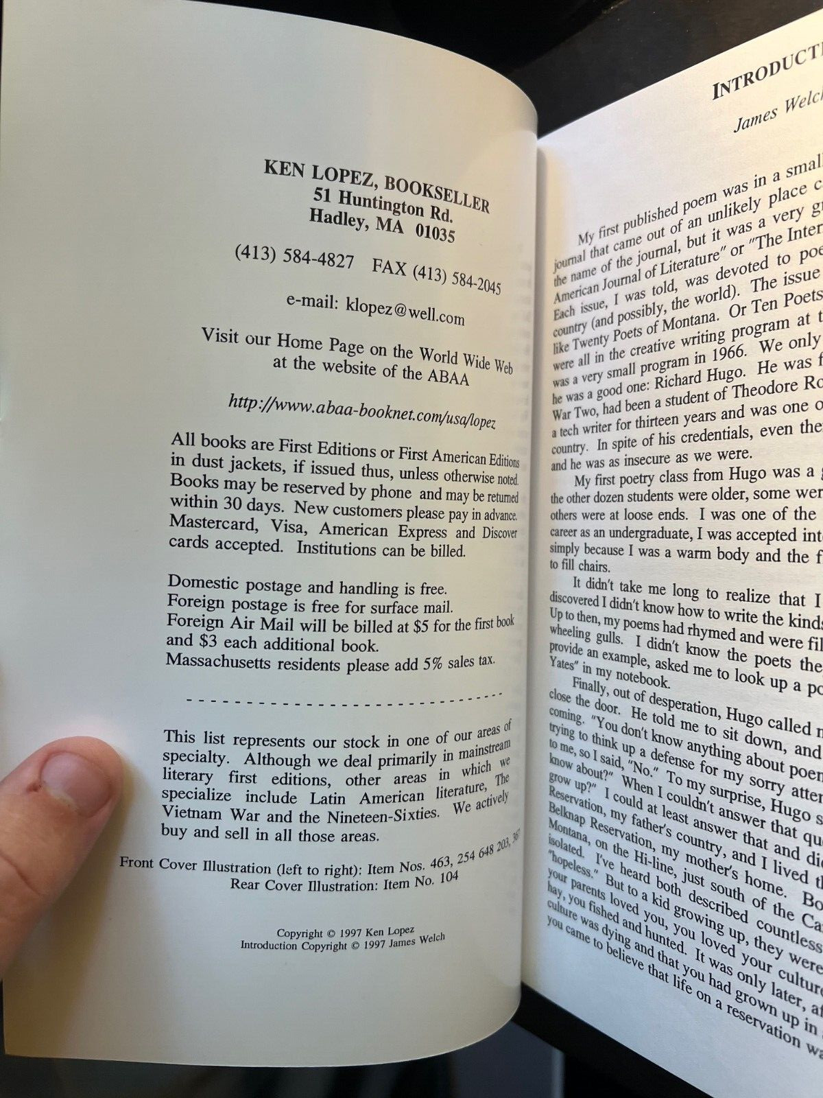 „Native American Literature: A Catalog“ First Edition
