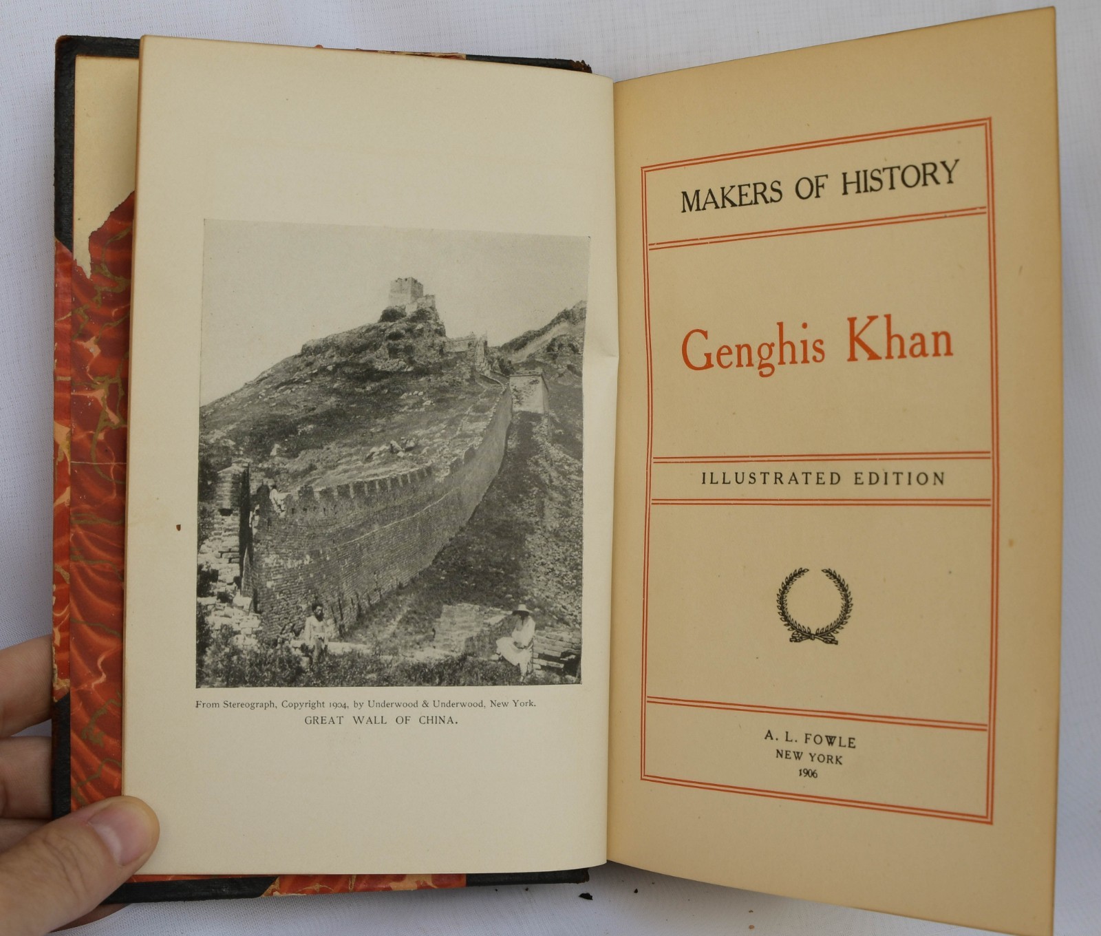 Antique 1906 Makers of History volume XIII – Genghis Kahn Illustrated edition