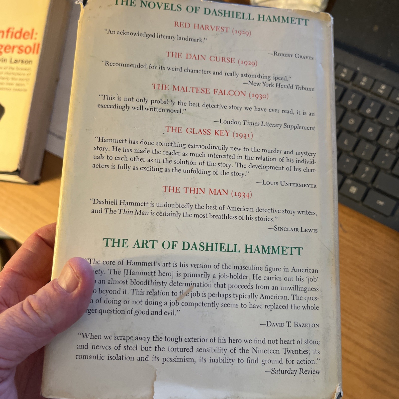 The Novels of Dashiell Hammett – 1965 Vintage BC Hardcover Edition