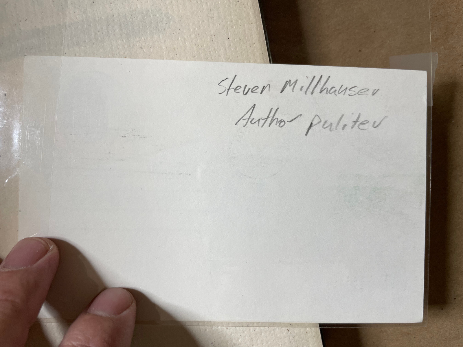 Signed Steven Millhauser: Dressler: Tale of An American Dreamer, (sig laid in)