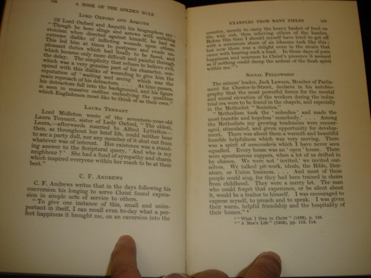 1933 A Book Of The Golden Rule by Jane T Stoddart spirituality world religions