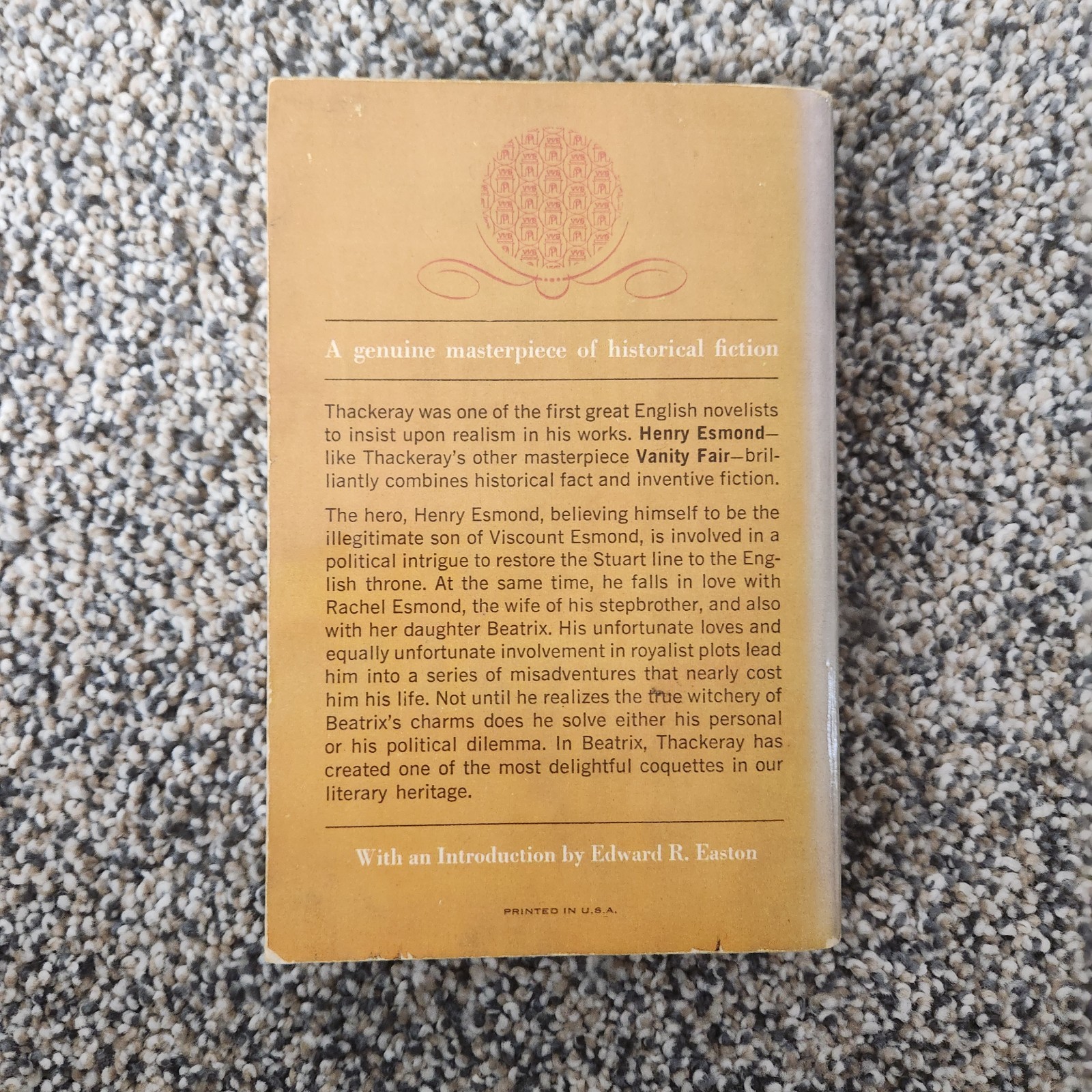 William M. Thackeray Henry Esmond Softcover 1963 Washington Square Press