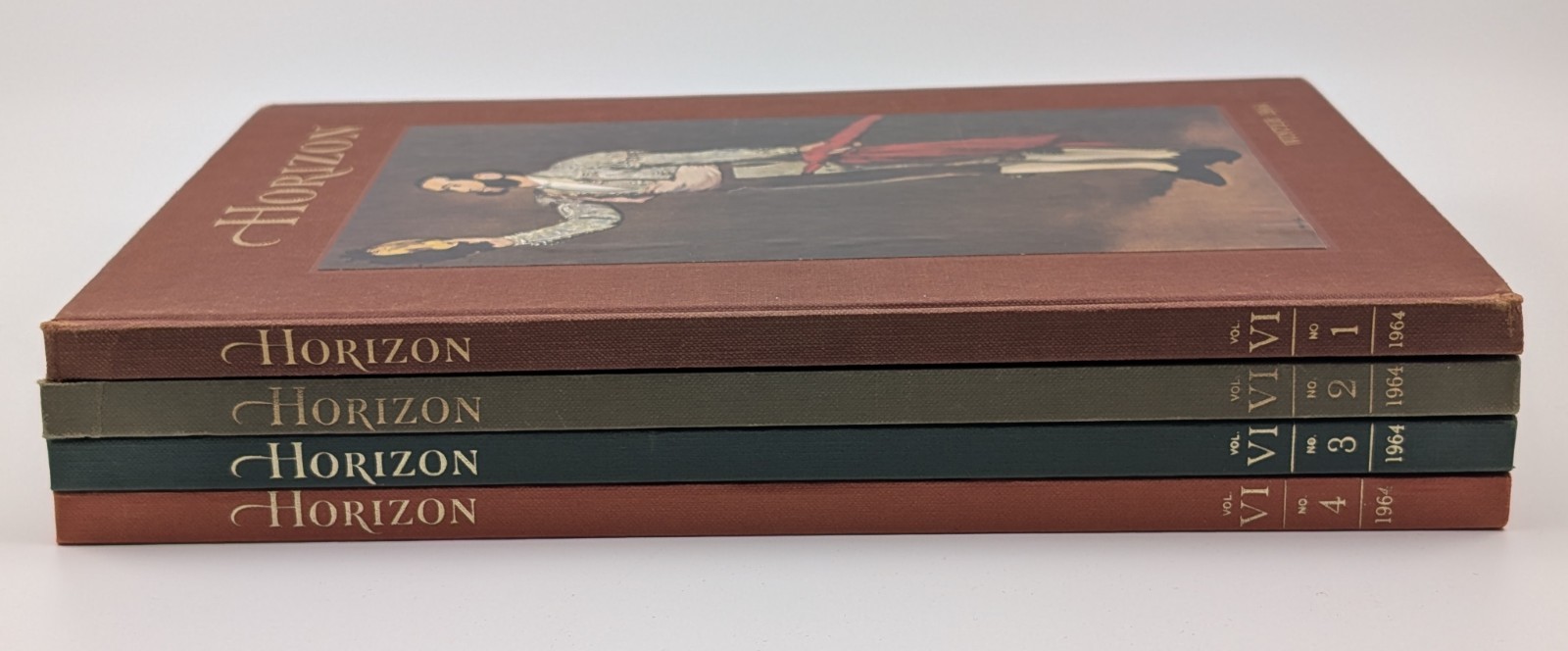 Horizon Magazine of the Arts Lot of 4 by Year 1964 – Vol. VI 1-4 w Rhine Foldout