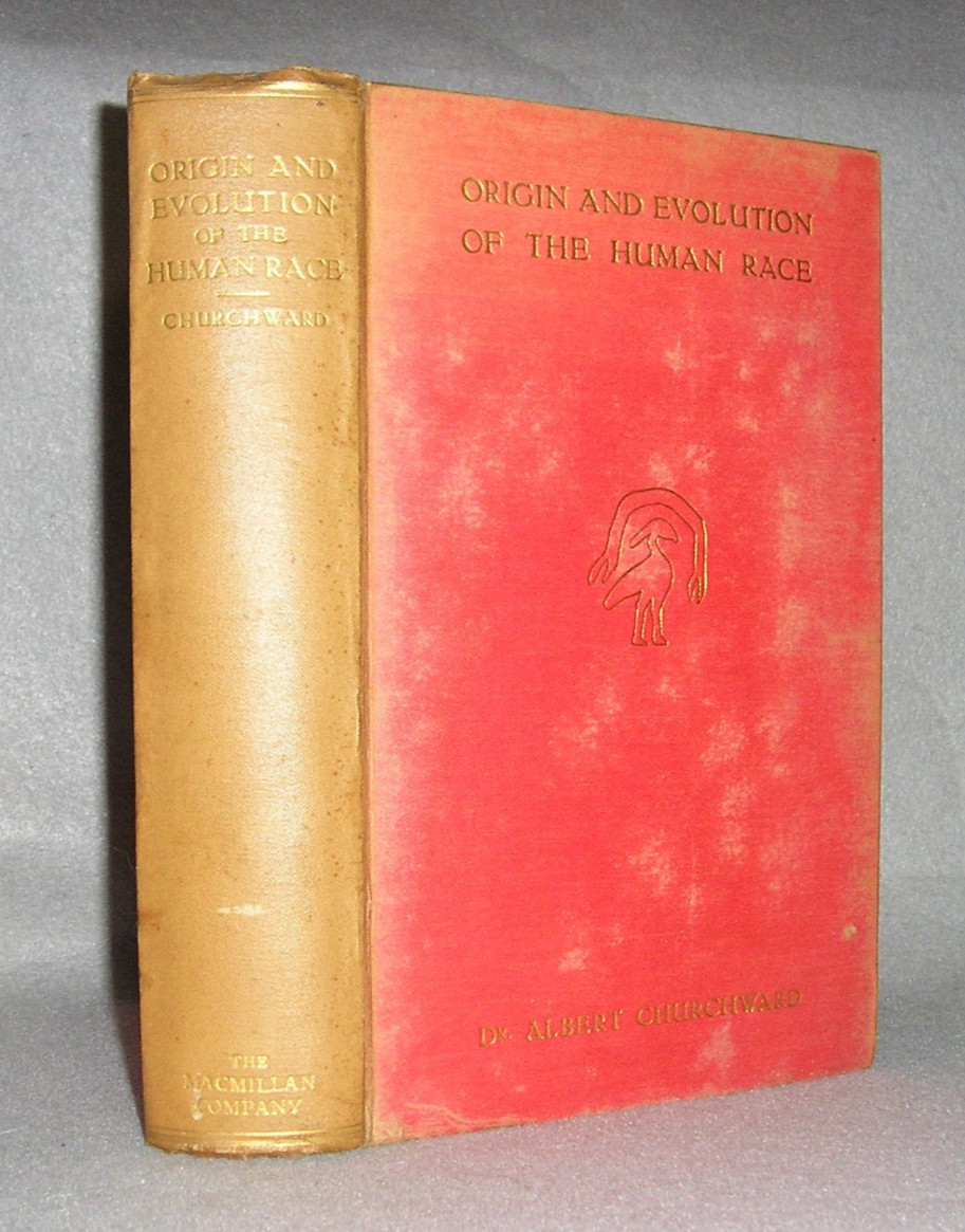 Antique Anthropology Religion Book Human Race Origin & Evolution Churchward 1922