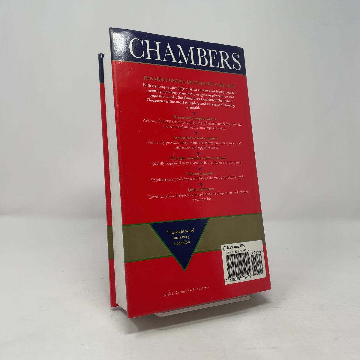 The Chambers Combined Dictionary Thesaurus by Martin Manser and Megan Thomson HC
