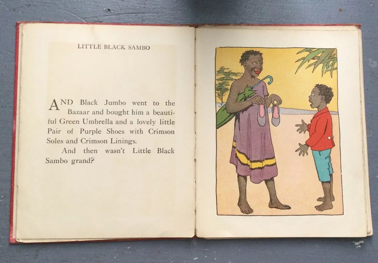 FIRST ED. 1919 HARDCOVER THE LITTLE BLACK SAMBO 24 Colored Illustrations HC