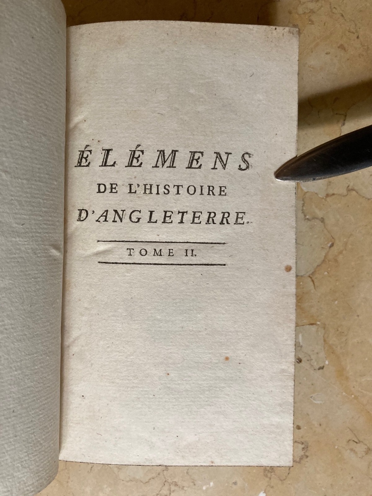 1779 ELEMENS DE L’HISTOIRE D’ANGLETERRE ABBE MILLOT COMPLETE 3 VOL. LEATHER SET
