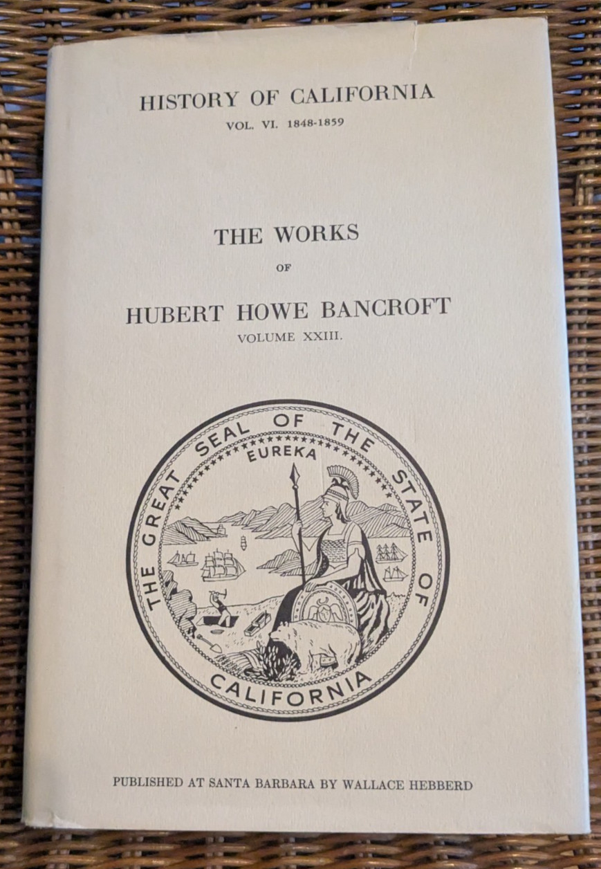 1970 Works of Hubert Howe Bancroft Vol XXIII HC w/ DJ – Clean Copy