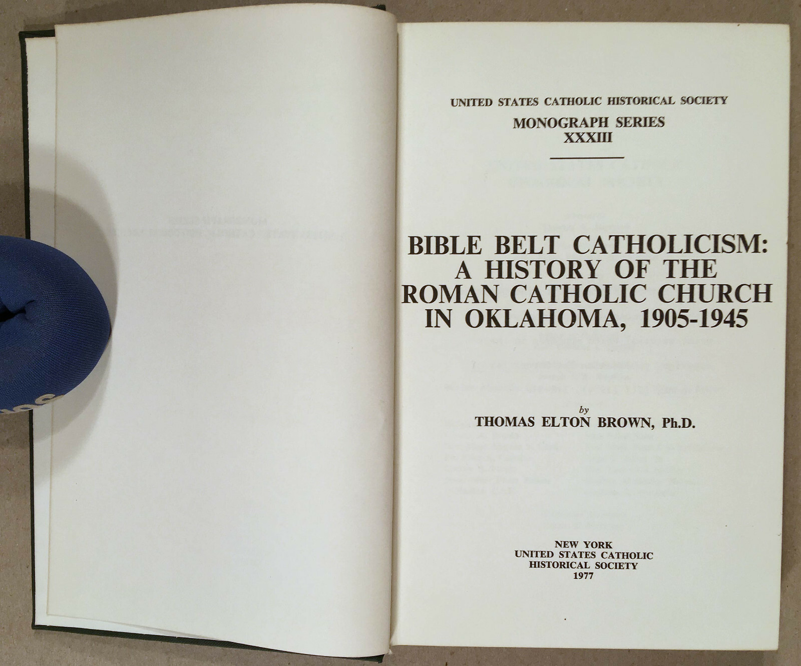 U.S. CATHOLIC HISTORICAL SOCIETY Lot 12 Volumes: Monographs, Many New York Subj.