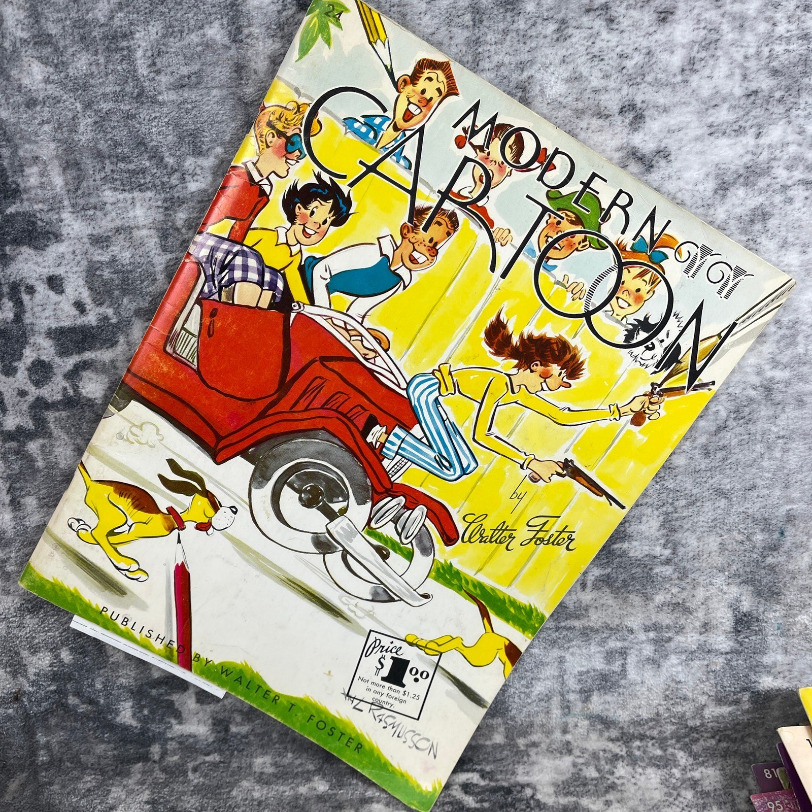 Modern Cartooning 1950s Walter Foster