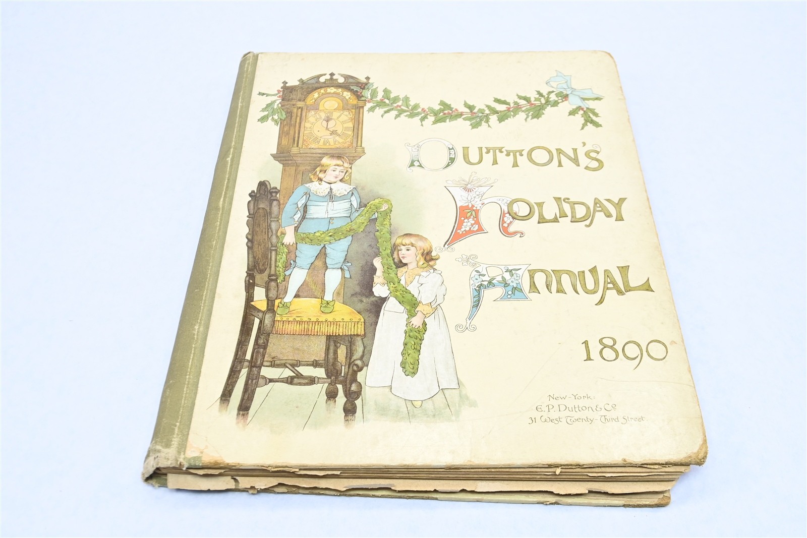 1890 Dutton’s Holiday Annual E. P. Dutton & Co Antique Victorian Children’s Book