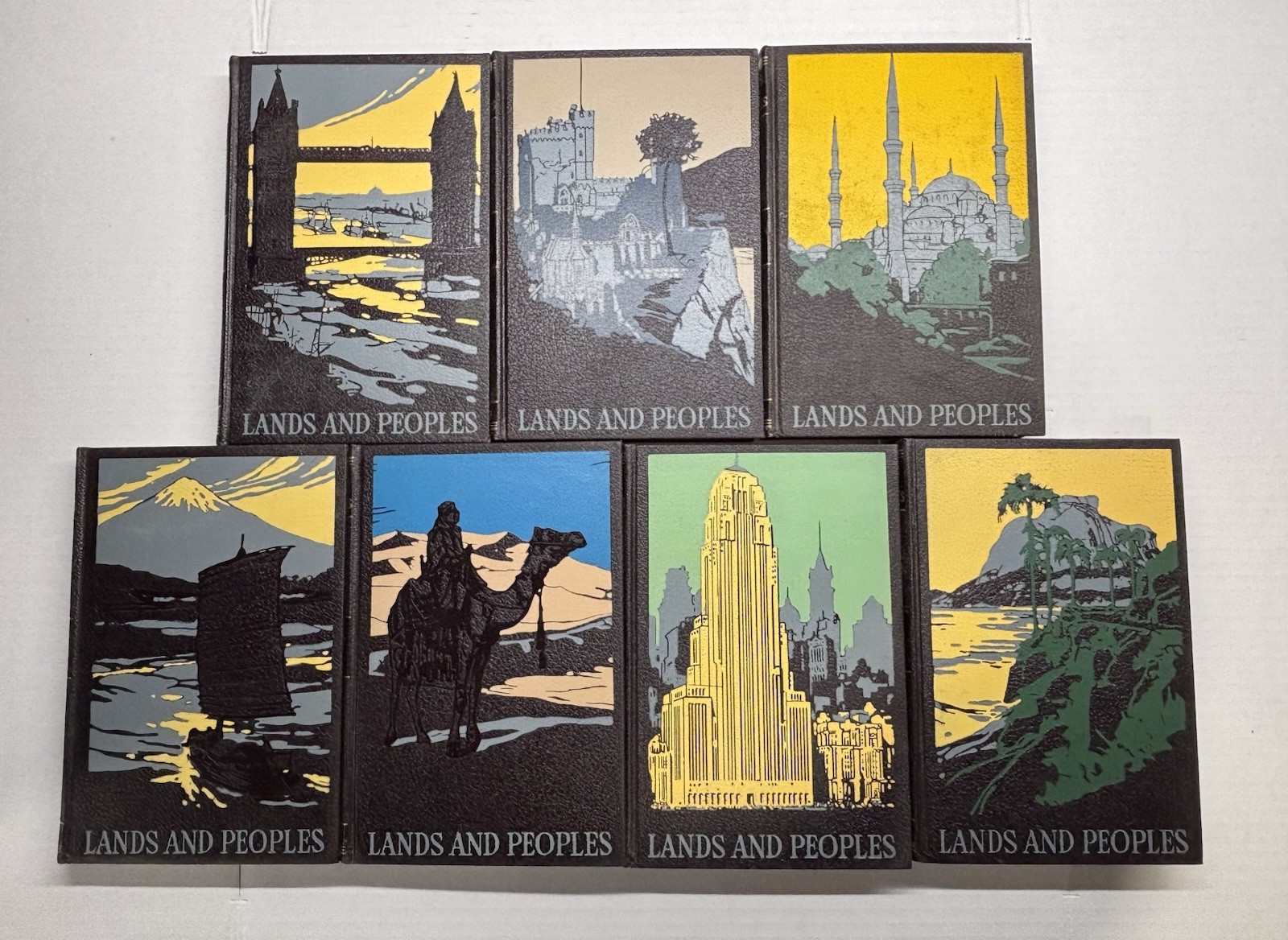 Very nice Lands and Peoples The World In Color complete 7 volume set 1959 vntg