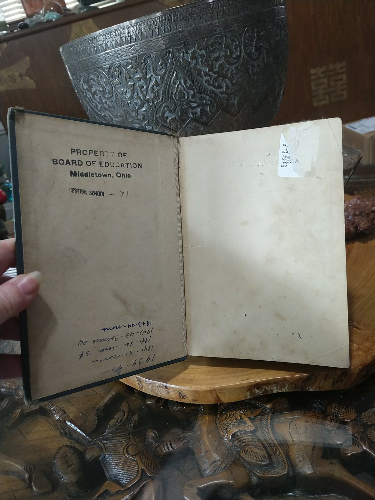 1929 Bobbs Merrill Fourth Reader Book. ERROR PRINTING. Upside down