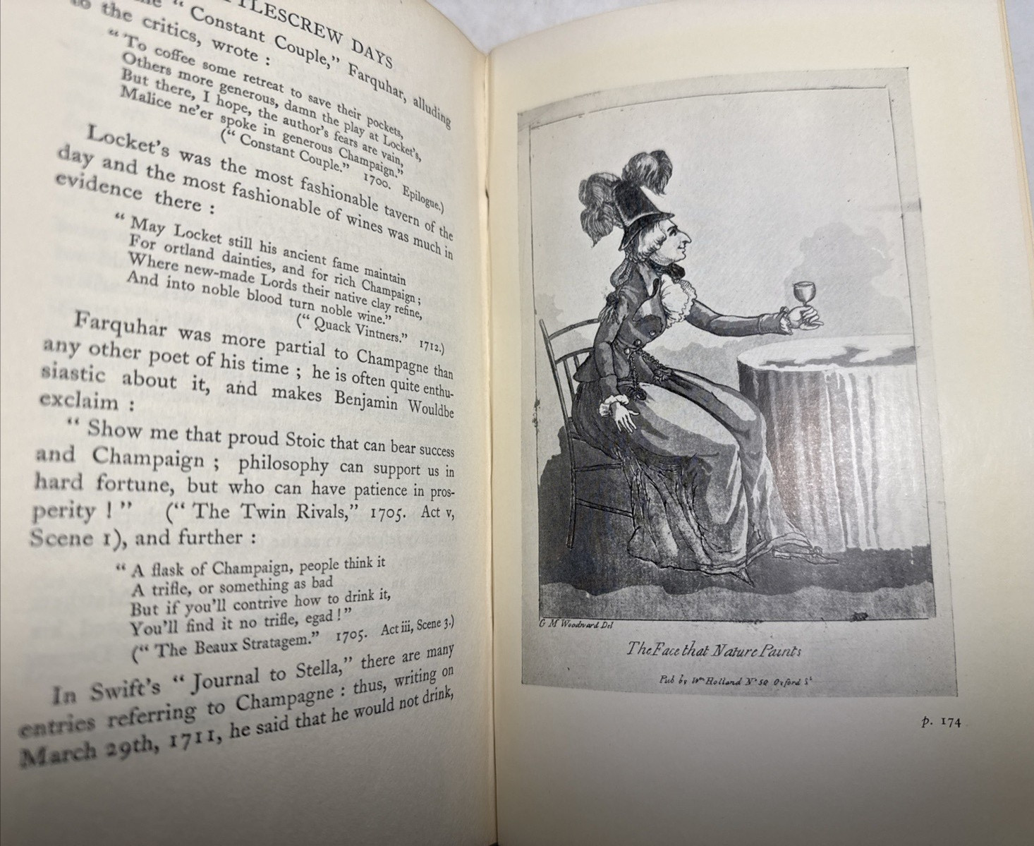 Bottlescrew Days Andre Simon Wine England 18th Century 1926 1st ED Antique Book