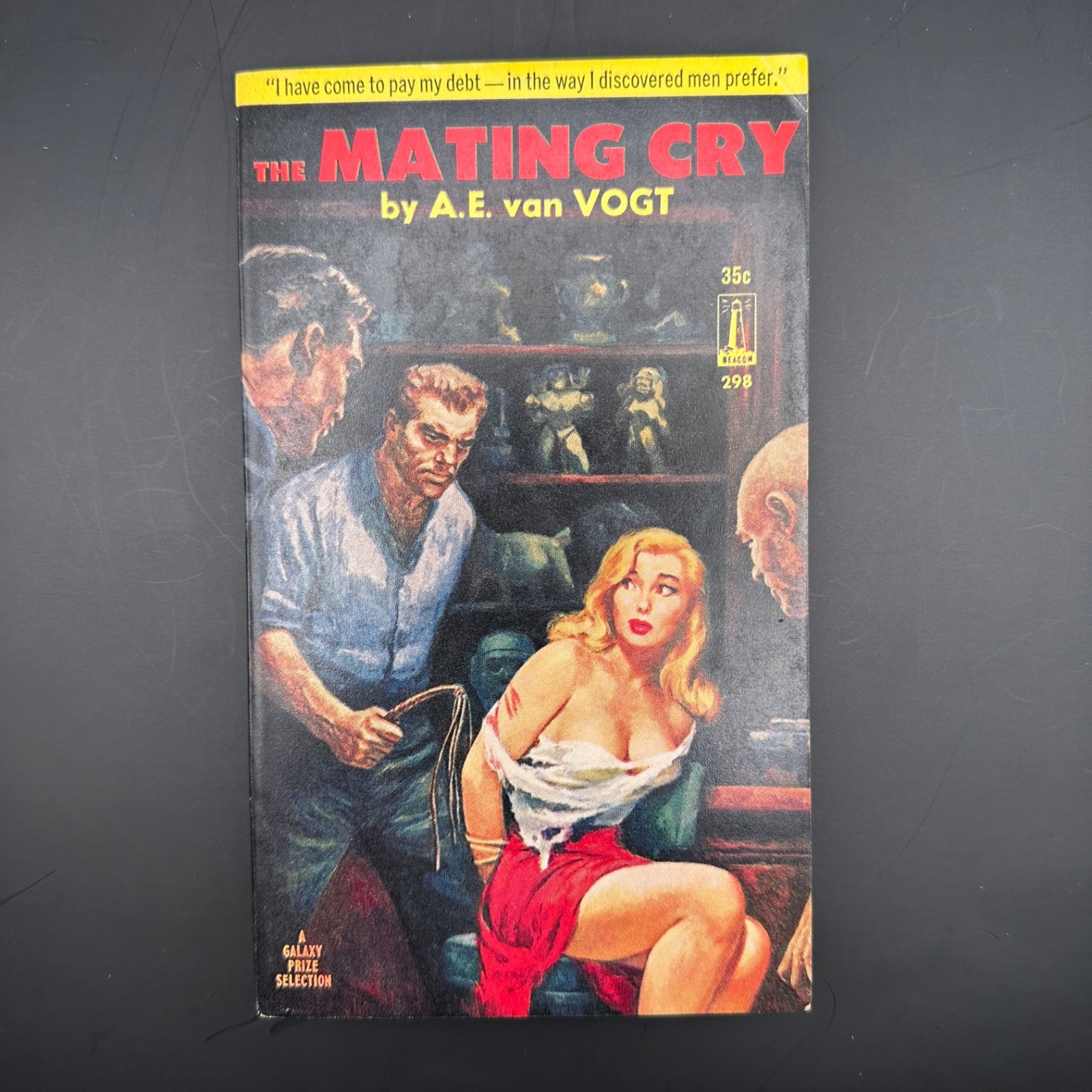 THE MATING CRY by A.E. van Vogt 1960 Beacon 298 Galaxy BONDAGE Cover