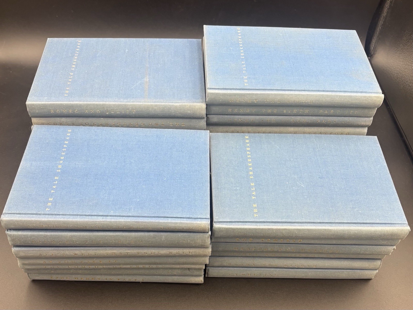 The Yale Shakespeare, 30 Volumes Blue Hardcovers University Press 1922-1965